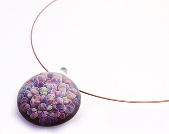 Multicolor Pebble Pendant