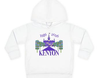 Kenyon College Reunion Toddler Pullover Fleece Hoodie- Class of 1986 - Old Kenyon
