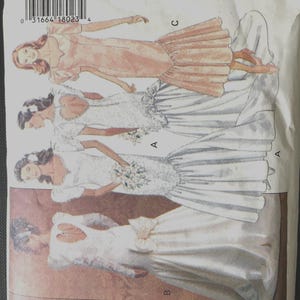 Bridal Dress Sewing Pattern, Nightgown, Robe, Doll Gown, Uncut