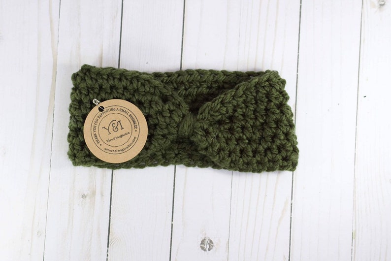 Crochet Ear Warmer Crochet Bow Headband Gift for her headband Winter Accessory