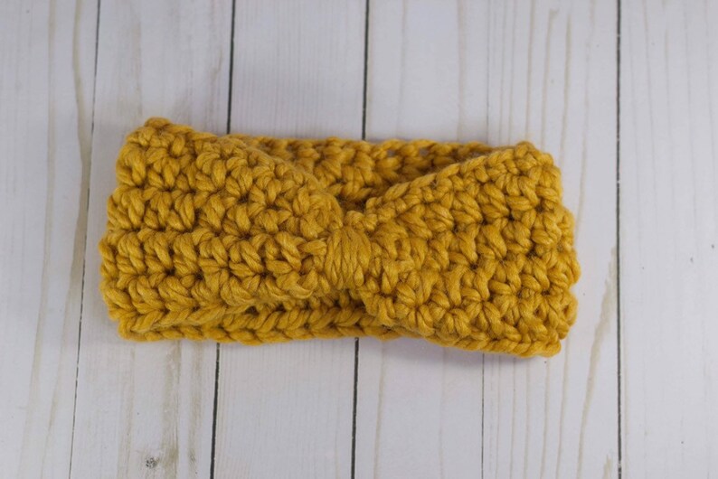 Crochet Ear Warmer Crochet Bow Headband Gift for her headband Winter Accessory
