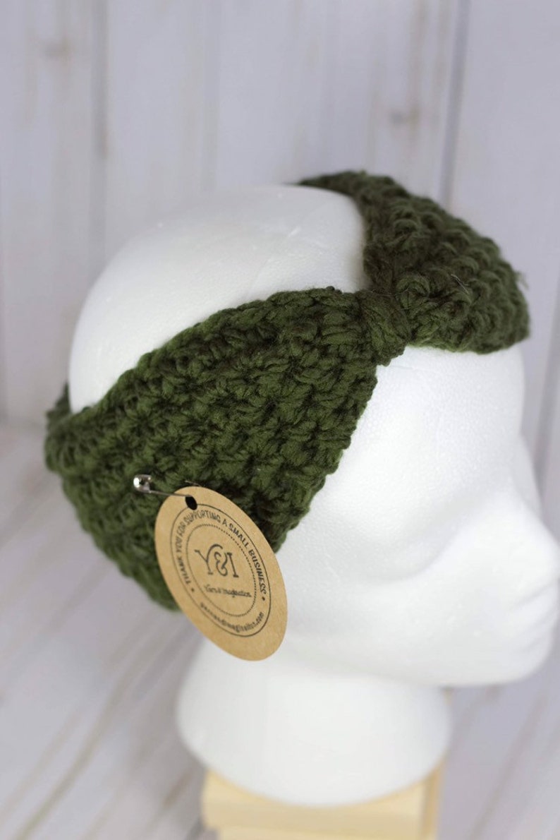 Crochet Ear Warmer Crochet Bow Headband Gift for her headband Winter Accessory