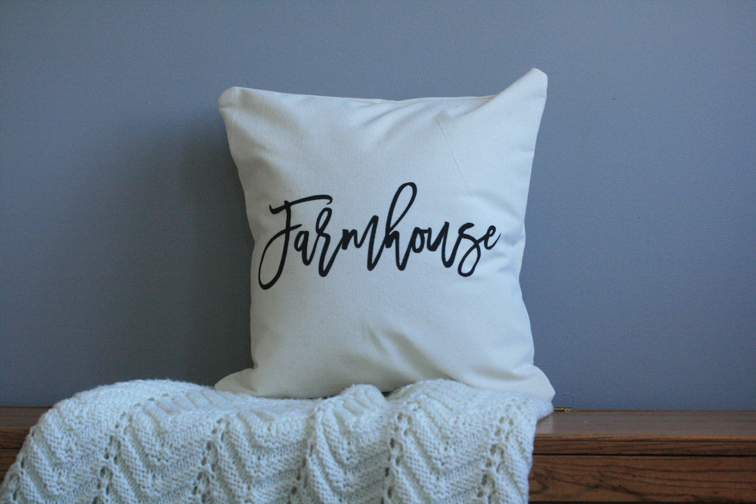 Farmhouse Pillow Throw Pillow Pillow Cover Farmhouse Decor ... Farmhouse Pillow Throw Pillow Pillow Cover Farmhouse Decor