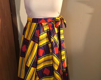 African Print Circle Skirt