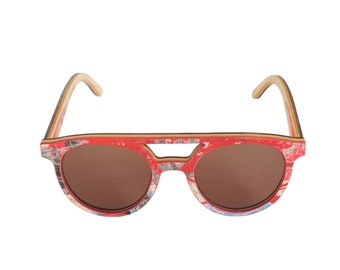 Okulary SKATEBOARD z recyklingu 7PLIS #968 Wyprodukowano we Francji