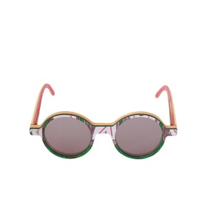 skateboard recycled sunglasses KINK shape ! green grey white color #madeinfrance