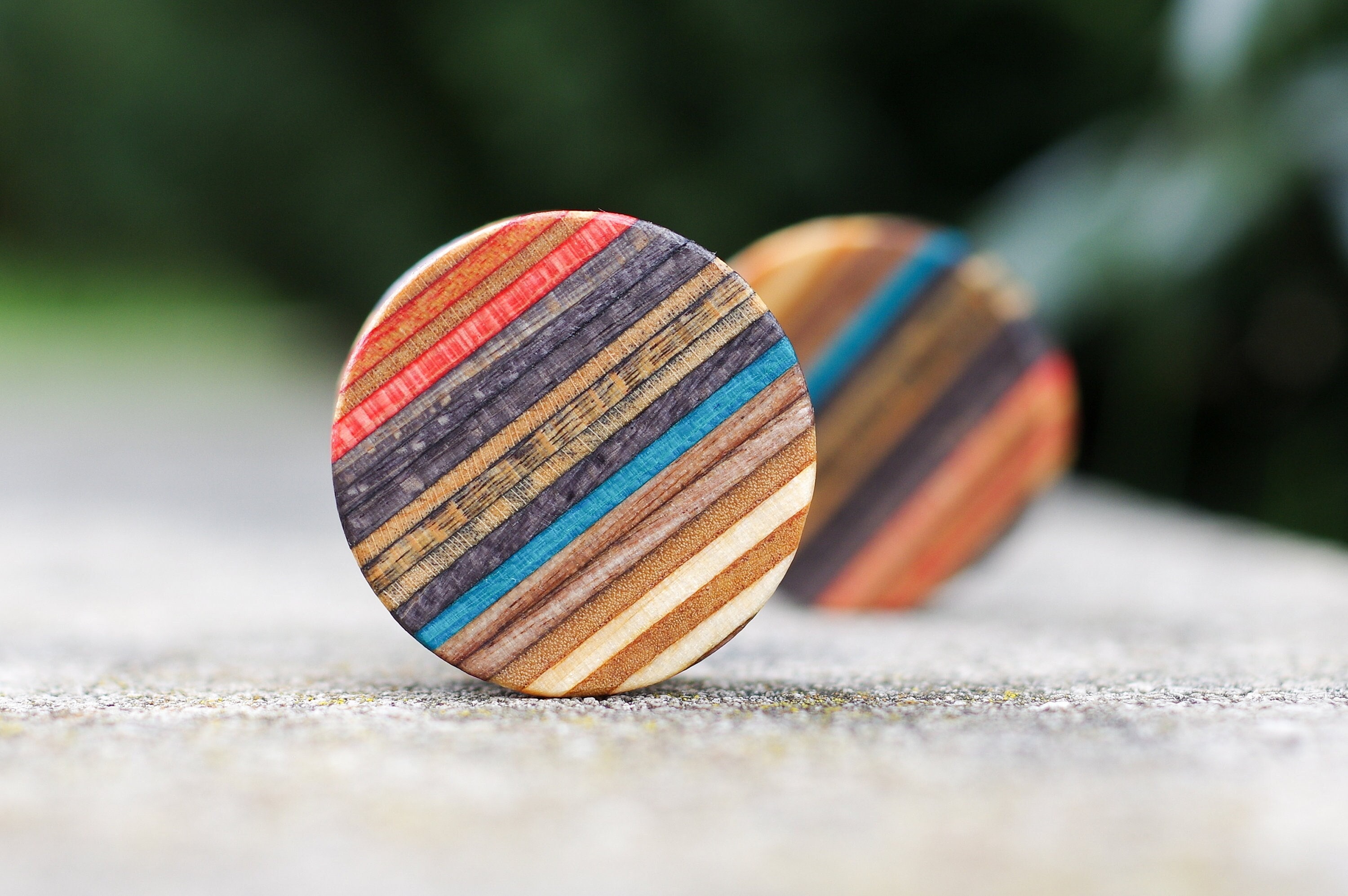 Tunnels Oreille En Bois 8-20 Mm - Lot De 2, Couleur Brun, Pour Extension De Piercing, Bijou Ethnique