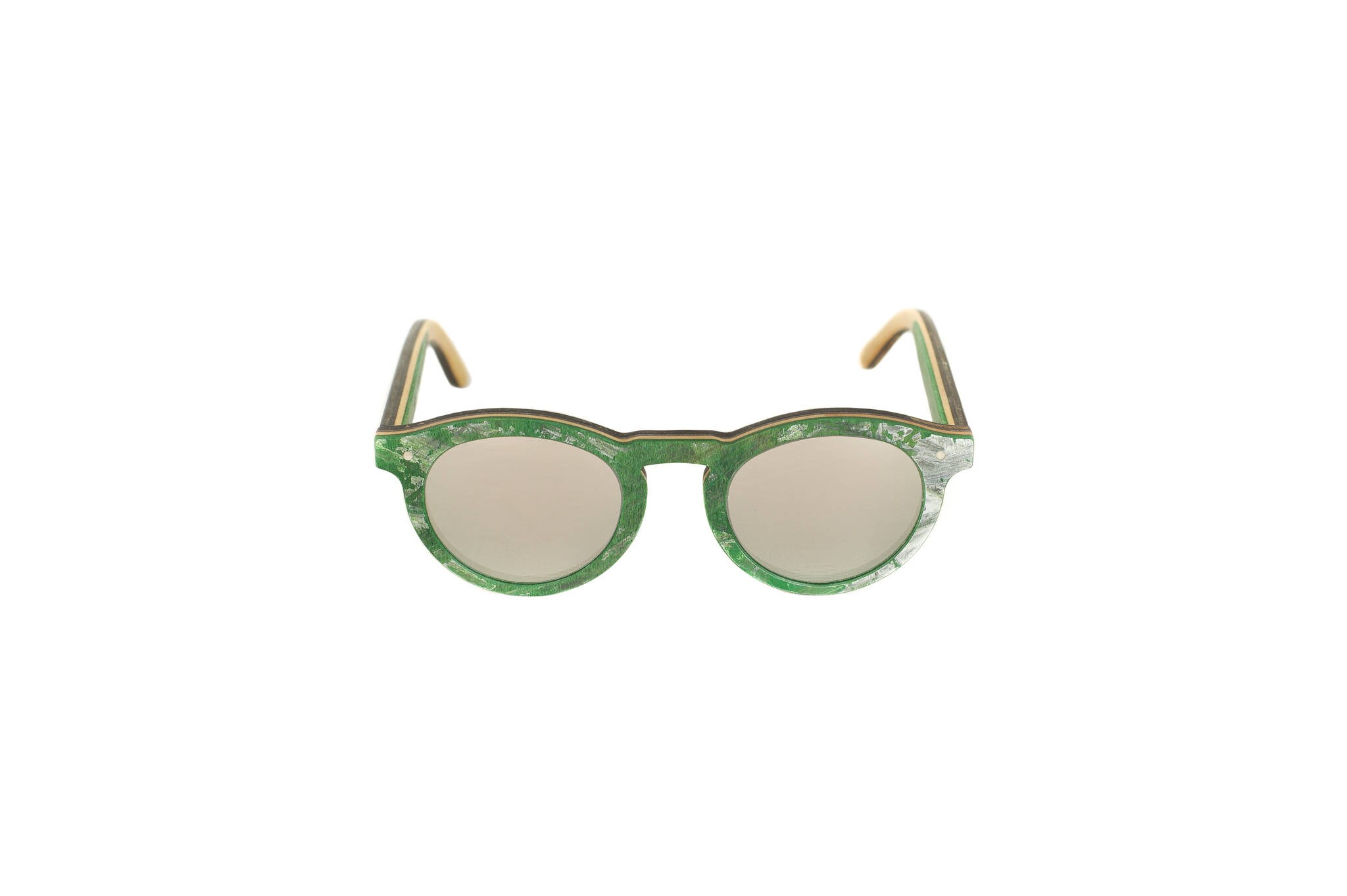 Walnoot zonnebrillen Canyon Green River groene spiegelglazen Accessoires Zonnebrillen & Eyewear Zonnebrillen gepolariseerd 