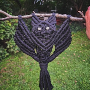 Macrame Bat,Halloween decor,Bat,Bat decor,Hanging bat,Seasonal decor,Handmade decor,