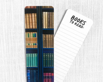 Bookshelf Bookmark: Colorful Illustration, To Read List (2x6")