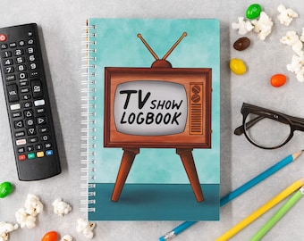 TV Show Journal: Track & Watch Log for Memory-Keeping Reviews, Hand-drawn Art (5.5x8.5")