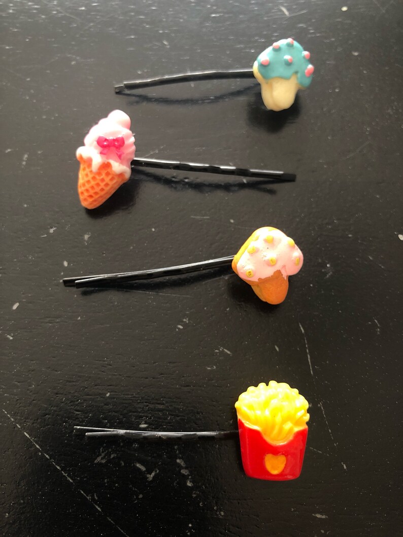 Food and Fruit Bobby Pin Hair Clips