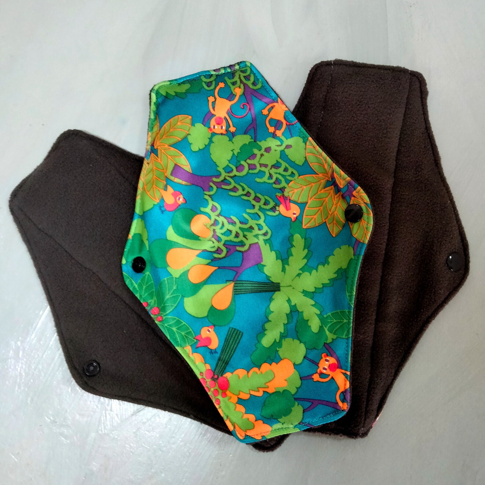 Charcoal Menstrual Pads 8 Piece Set Post Partum Sanitary Etsy UK