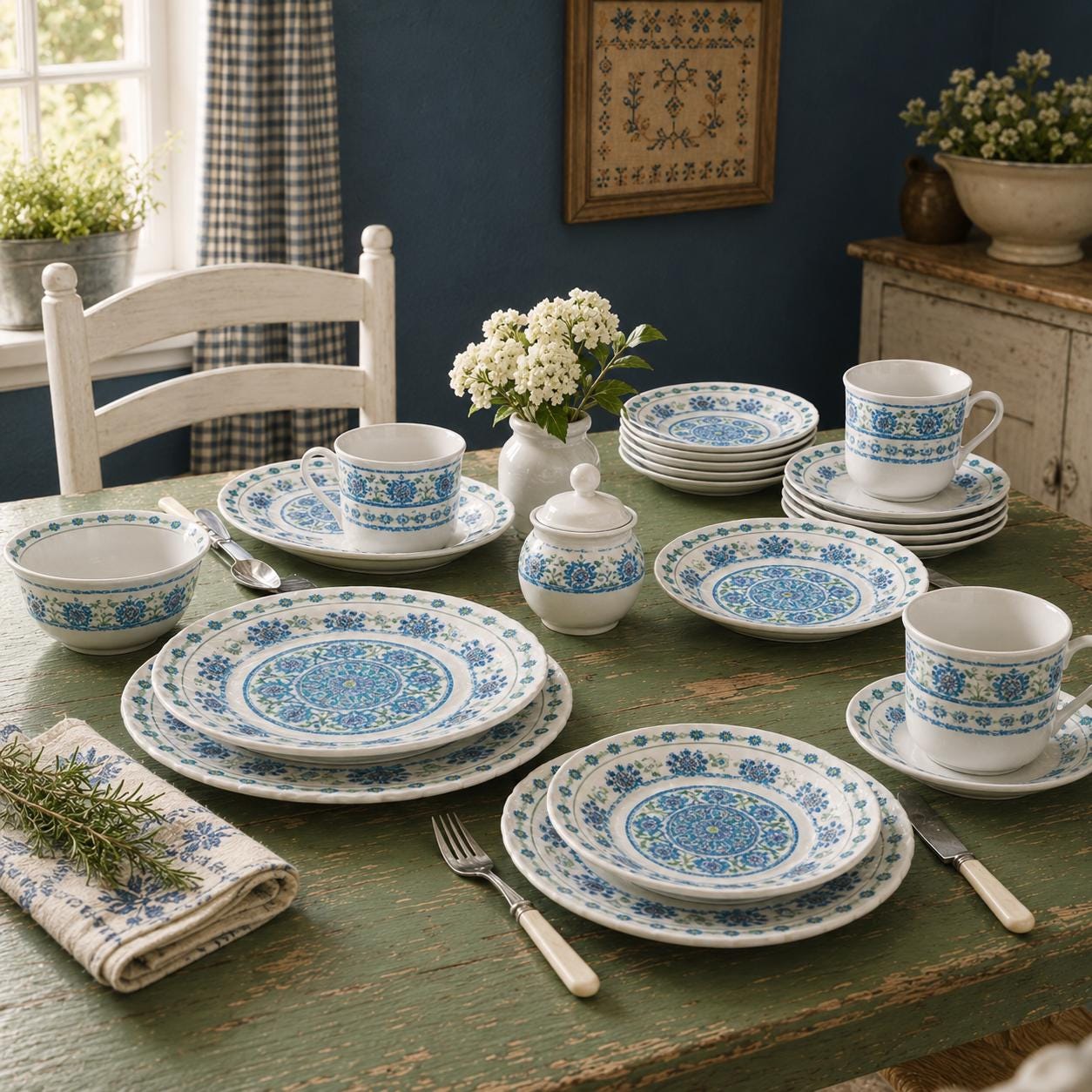 Blue and White Dishes - Etsy