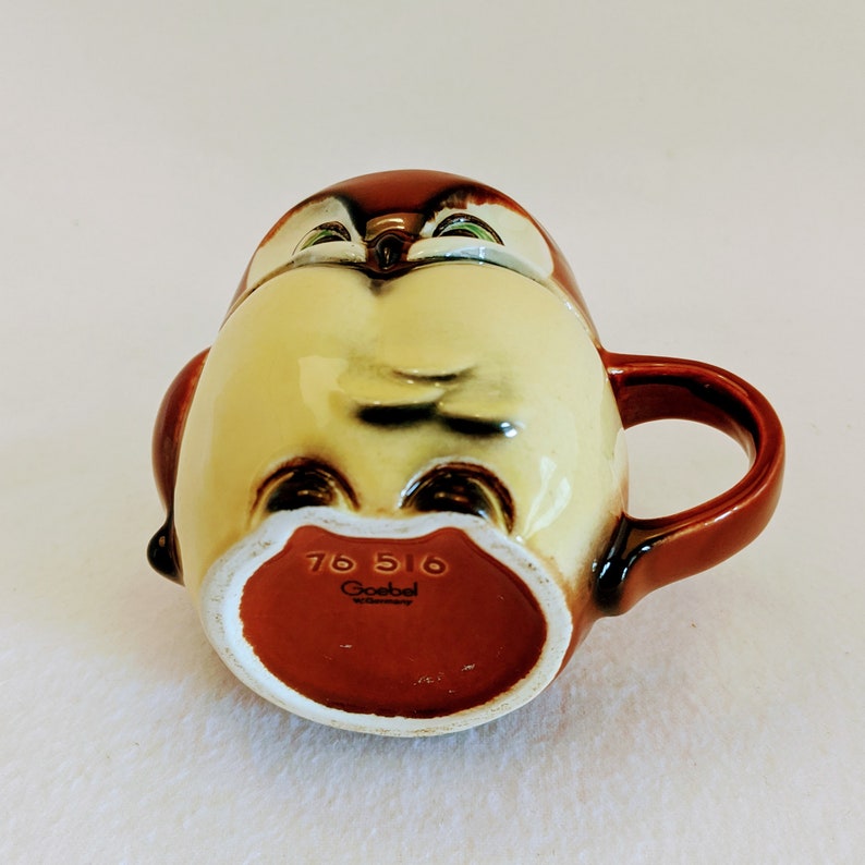 Owl Coffee Cup Goebel 76516 Porcelain Childs Cup Farmhouse Style Owl Tea Cup Collectible Gift
