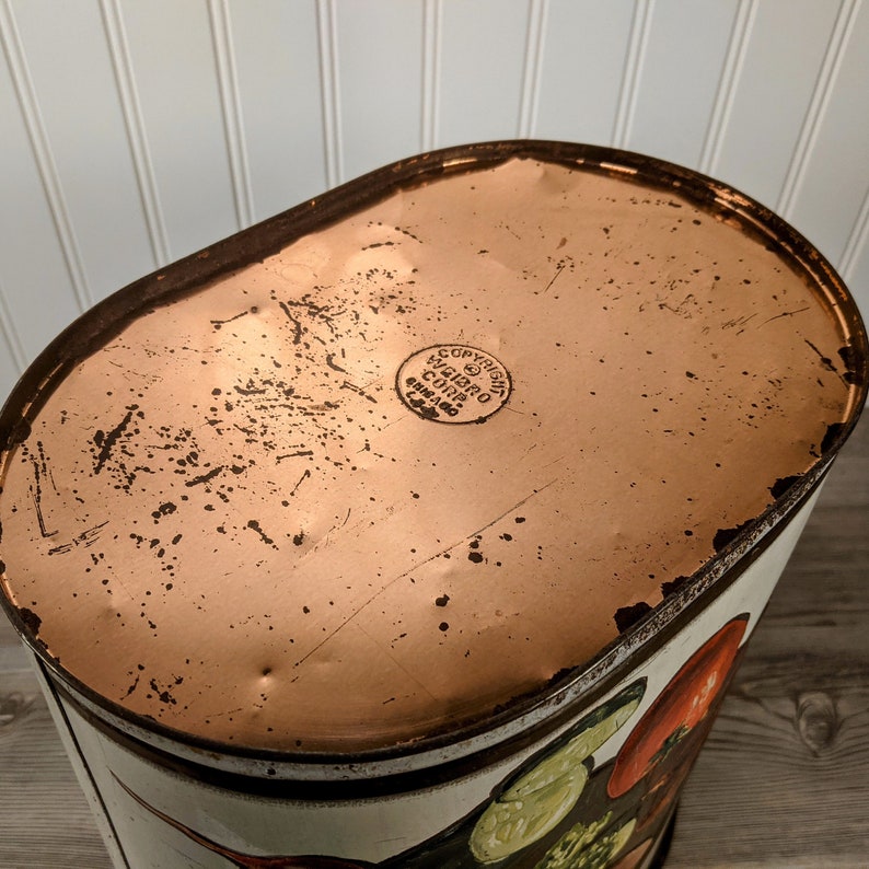 Vintage Waste Can Copper Trash Can 1960s Copper Relief Etsy