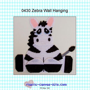 Zebra Wall Hanging-Plastic Canvas Pattern-PDF Download