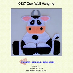 Cow Wall Hanging-Plastic Canvas Pattern-PDF Download