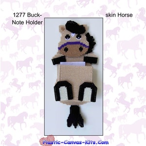Buckskin Horse Note Holder-Plastic Canvas Pattern-PDF Download
