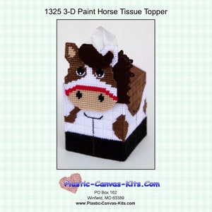 Paint Horse Tissue Topper-Plastic Canvas Pattern-PDF Download