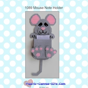 Mouse Note Holder-noteholder-Plastic Canvas Pattern-PDF Download