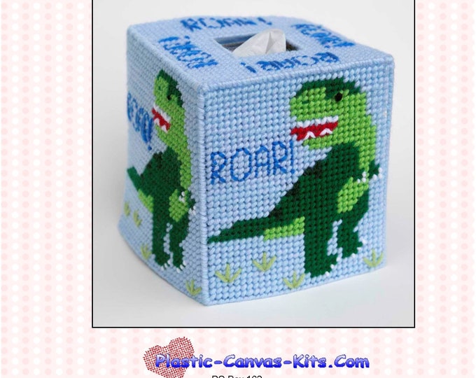 Dinosaur Tissue Topper plastic Canvas Pattern pdf Download Etsy