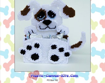 Puppy Dog Treat/Candy Holder-Plastic Canvas Pattern-PDF Download