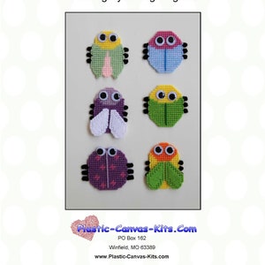 Big Eyed Bug Magnets-Plastic Canvas Pattern-PDF Download