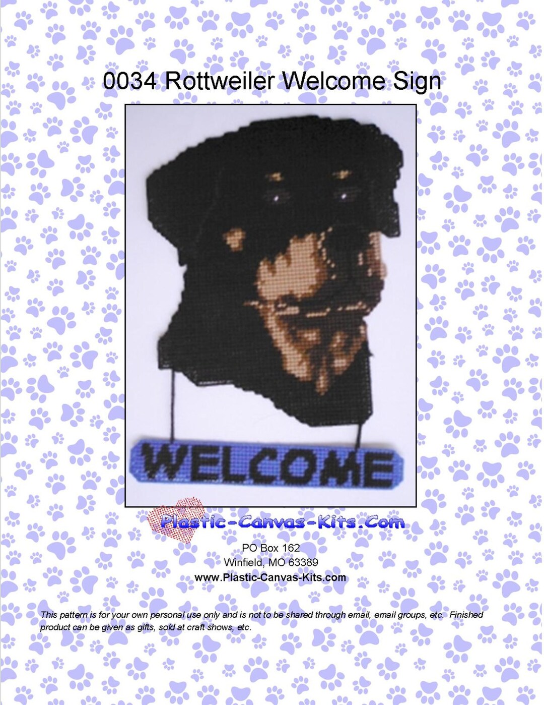 Starting Soon Rottweiler Sign Rottweiler Dog Welcome Sign-plastic Canvas Pattern-pdf Download - Etsy