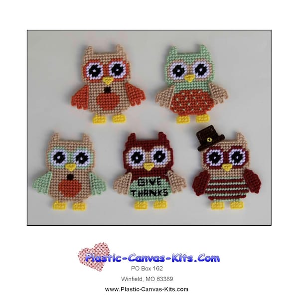 Plastic Canvas Thanksgiving Magnets Patterns - Etsy