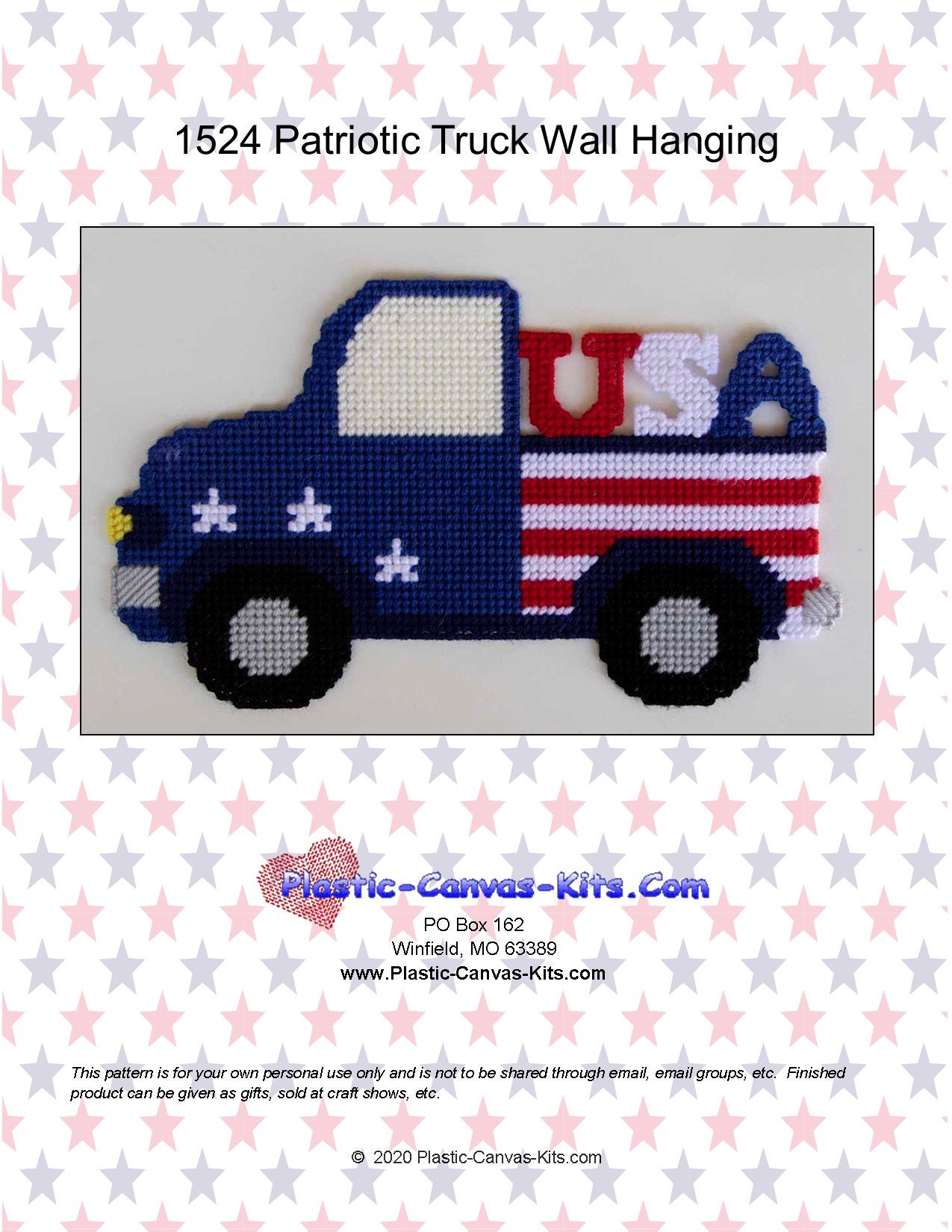 free fourth of july plastic canvas patterns