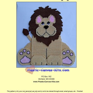 Lion Wall Hanging-Plastic Canvas Pattern-PDF Download