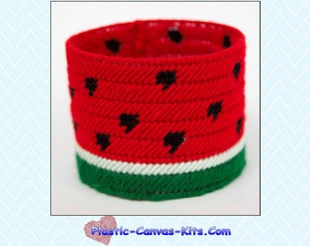 Little Watermelon Basket-Plastic Canvas Pattern-PDF Download