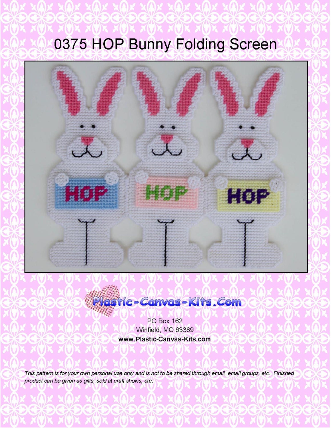 Easter Bunny Hop Folding Screen-plastic Canvas Pattern-pdf - Etsy