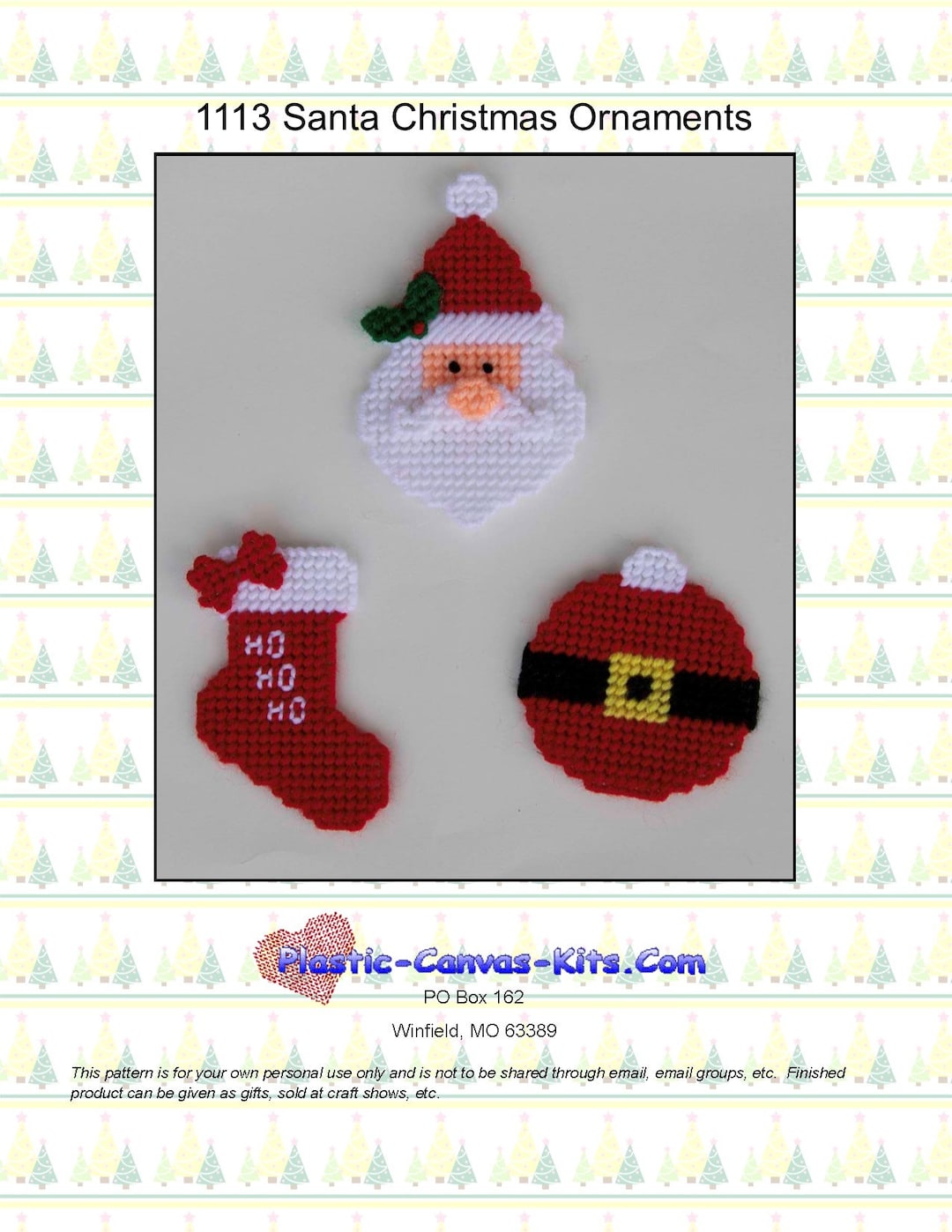 Santa Christmas Ornaments-plastic Canvas Pattern-pdf Download - Etsy santa-christmas-ornaments-plastic-canvas-pattern-pdf-download-etsy