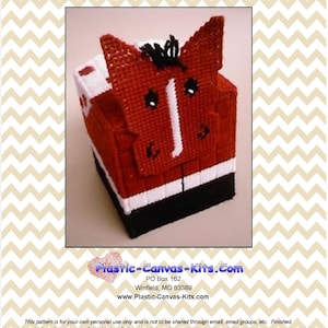 Appaloosa Horse Tissue Topper-Plastic Canvas Pattern-PDF Download