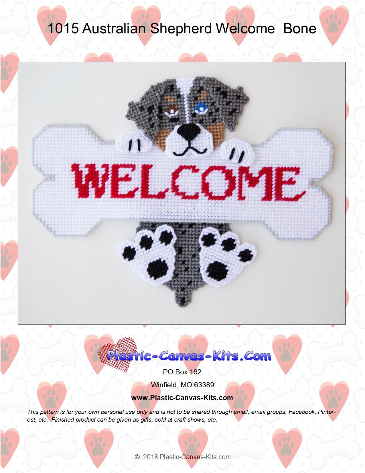 Guinea Pig Welcome Sign-plastic Canvas Pattern-pdf Download 