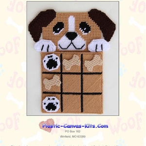 Dog Tic Tac Toe Game-Plastic Canvas Pattern-PDF Download