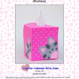 Peeking Cat Tissue Topper-Plastic Canvas Patern-PDF Download