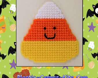 Halloween Candy Corn Magnet-Plastic Canvas Pattern-PDF Download