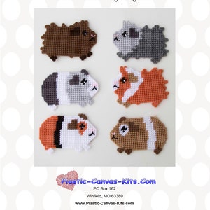 Guinea Pig Magnets-Plastic Canvas Pattern-PDF Download