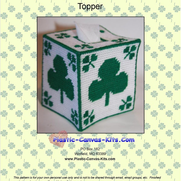 Plastic Canvas Shamrock Etsy