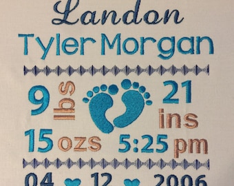 Add on a Personalized Block to Your Quilt With a Special Embroidered Message!