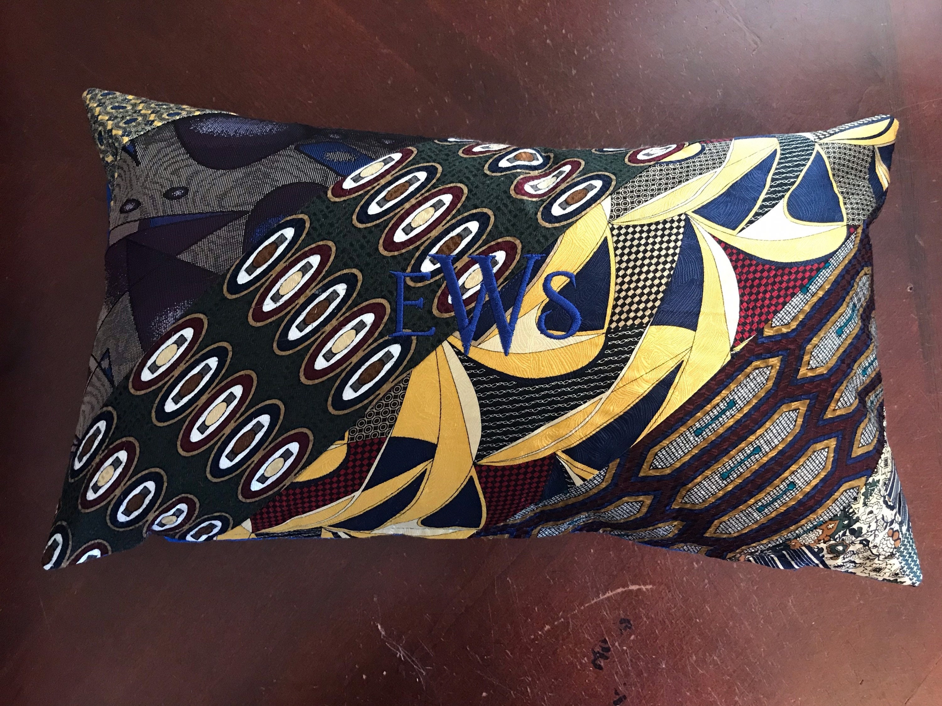 Custom Made Pillow Made From YOUR NECK TIES Etsy