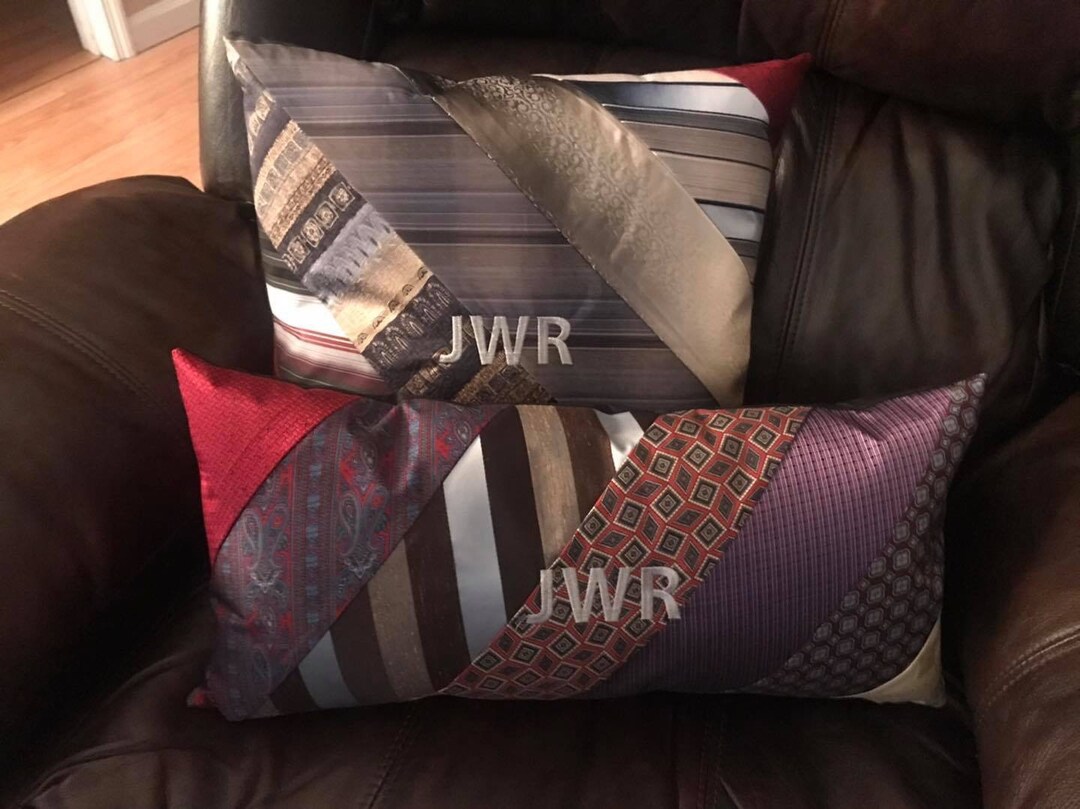 Custom Made Pillow Case Made From YOUR NECK TIES Etsy