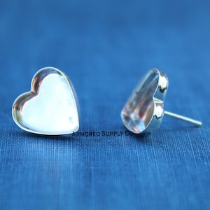 Plain Heart Stud Earring Blanks, Blank Stud Settings, Wholesale Blanks, Silver Earrings, Make Earrings, DIY Jewelry, Jewelry Supplies