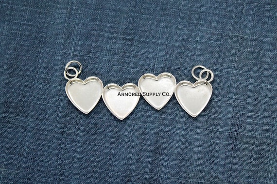 Ciondoli mezzi cuori in argento 925 con incisione regalo fidanzati amore amicizia