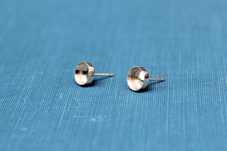 5mm Stud Earring Blanks Blank Stud Settings Wholesale Etsy