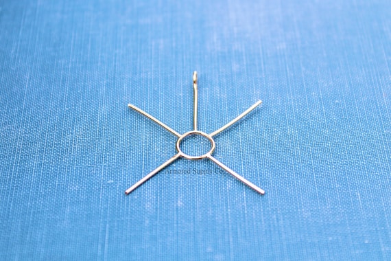 Gold Freeform Claw Prong Pendant Blank, Raw Stone Prong Setting