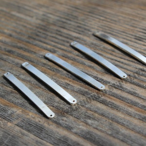 Sterling Silver Stampable Bar Blanks - Stamp - Stamping Blanks - Bulk LOT OF 5 Stamp Blanks - Bulk Sterling Silver Jewelry Supplies